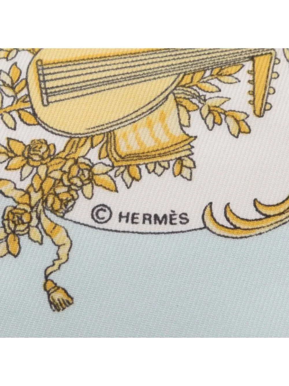 Hermes Scarf Petit Carre 45 Chansons de France Silk